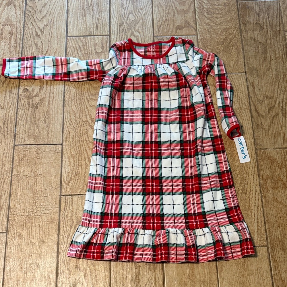 Carter's Red and White Plaid Nightgown